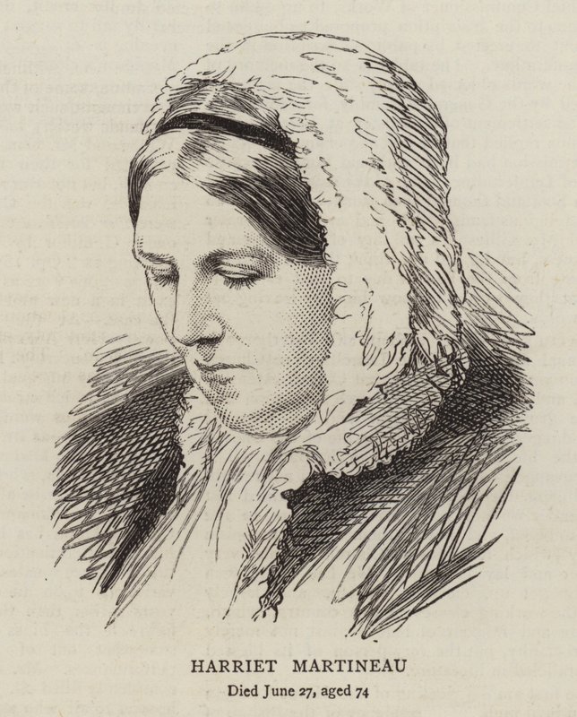 Harriet Martineau (engraving) by English School
