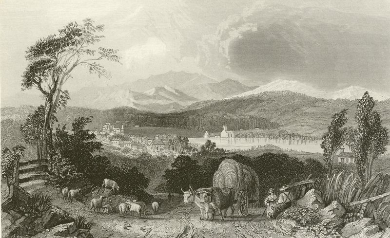 Harvest Scene in New Hampshire by English School