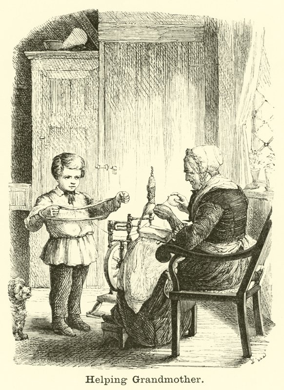 Helping Grandmother by English School