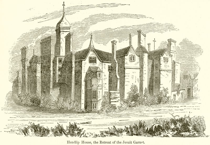 Hendlip House, the Retreat of the Jesuit Garnet by English School