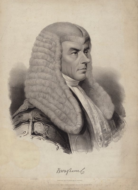 Henry Brougham, 1st Baron Brougham and Vaux, British politician and MP by English School