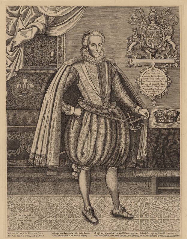 Henry Frederick, Prince of Wales, Eldest Son of King James I by English School