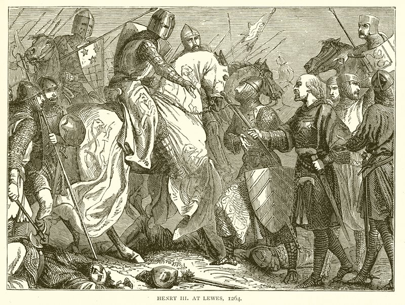 Henry III at Lewes, 1264 by English School