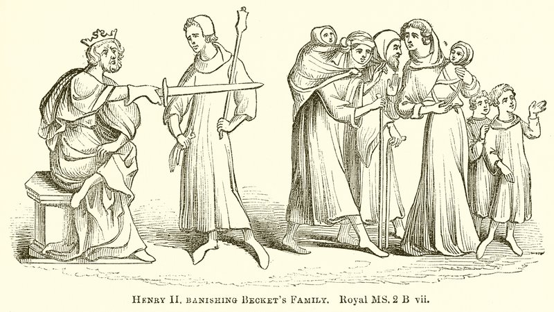 Henry II banishing Becket