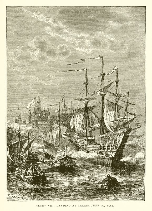 Henry VIII Landing at Calais, June 30, 1513 by English School