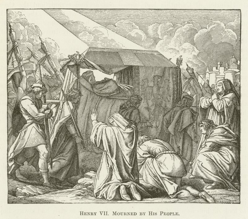 Henry VII Mourned by His People by English School