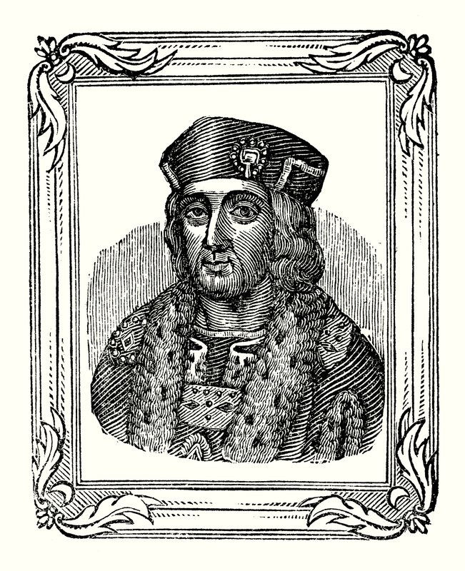 Henry VII was born in 1457, crowned in 1485, and died in 1509 by English School