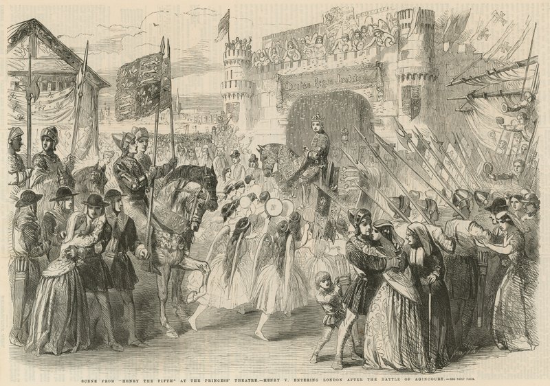 Henry V Entering London After the Battle of Agincourt by English School