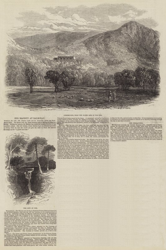 Her Majesty at Balmoral by English School