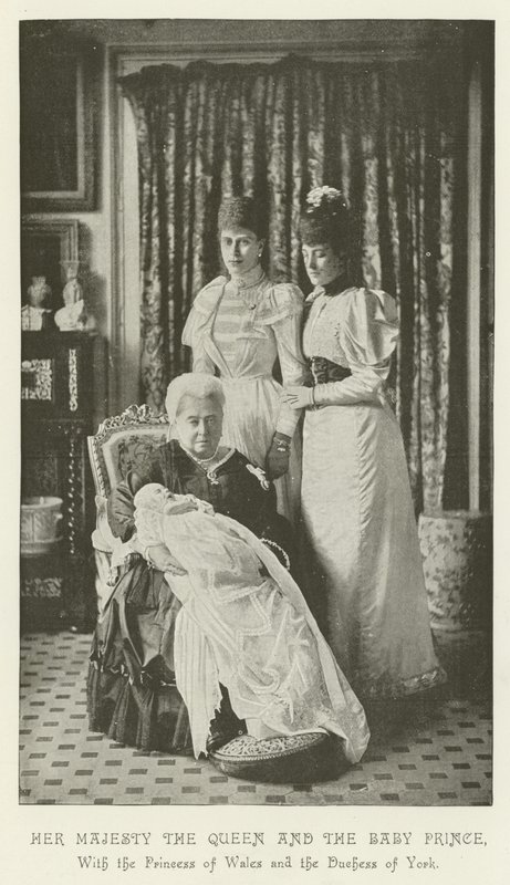 Her Majesty the Queen and the Baby Prince, with the Princess of Wales and the Duchess of York by English School