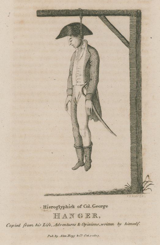 Hieroglyphic of Colonel George Hanger by English School