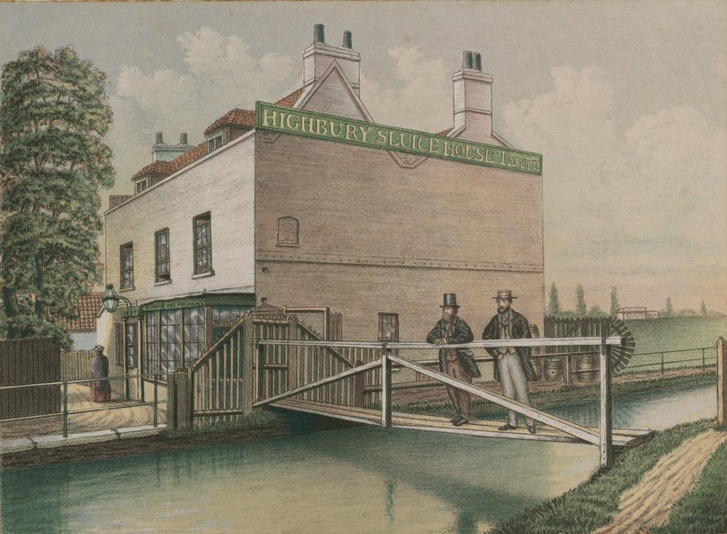 Highbury Sluice House Tavern, Islington, London by English School