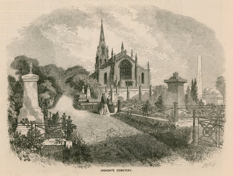 Highgate Cemetery, London by English School