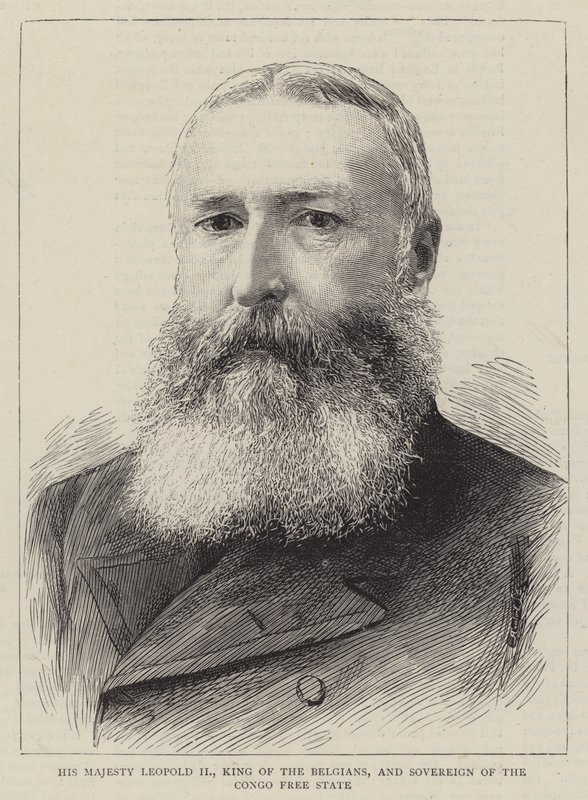 His Majesty Leopold II, King of the Belgians, and Sovereign of the Congo Free State by English School