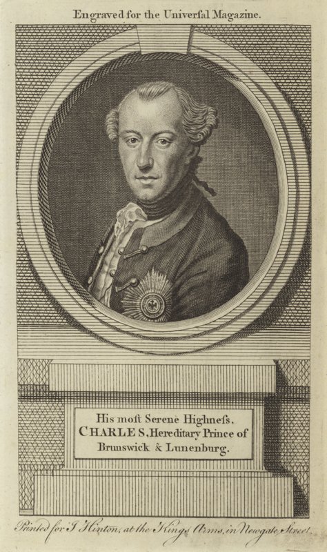 His Most Serene Highness, Charles, Hereditary Prince of Brunswick & Lunenburg by English School