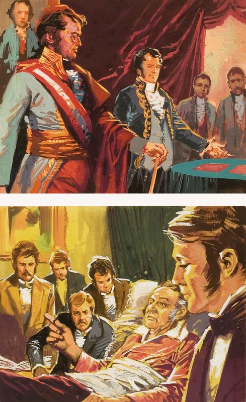 Historical Scenes by English School