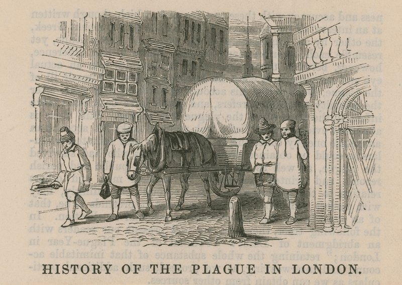 History of the Plague in London by English School