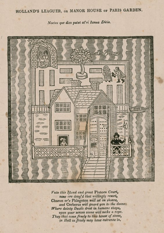 Hollands Leaguer or Manor House of Paris Garden, London by English School