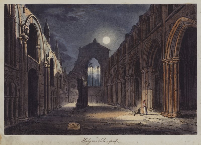 Holyrood Chapel, Edinburgh (engraving) by English School