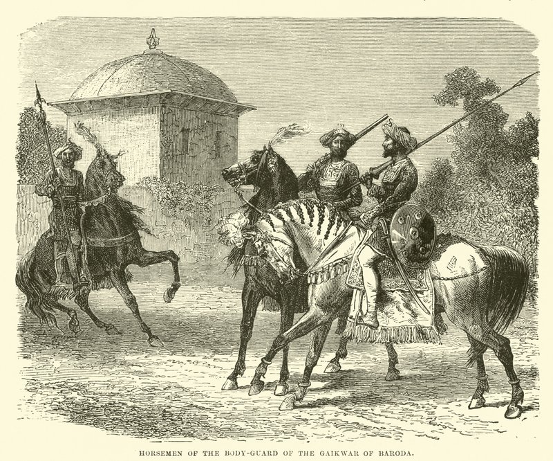 Horsemen of the Body-Guard of the Gaikwar of Baroda by English School
