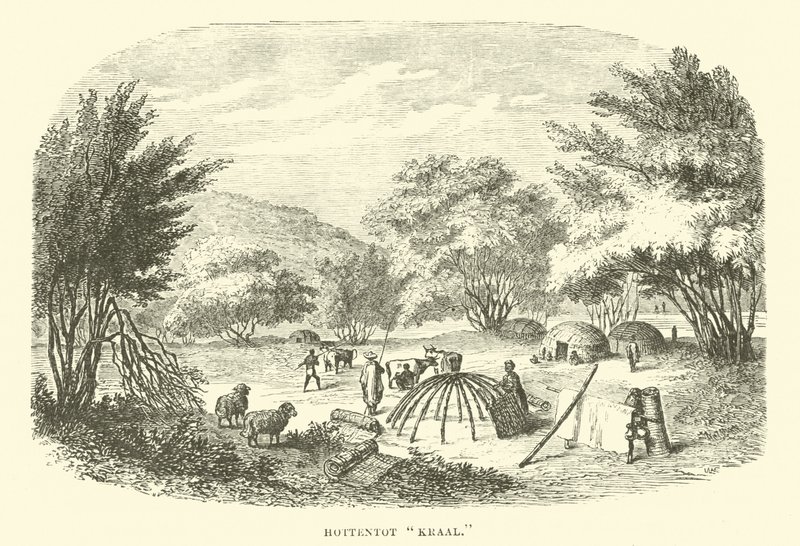 Hottentot Kraal by English School