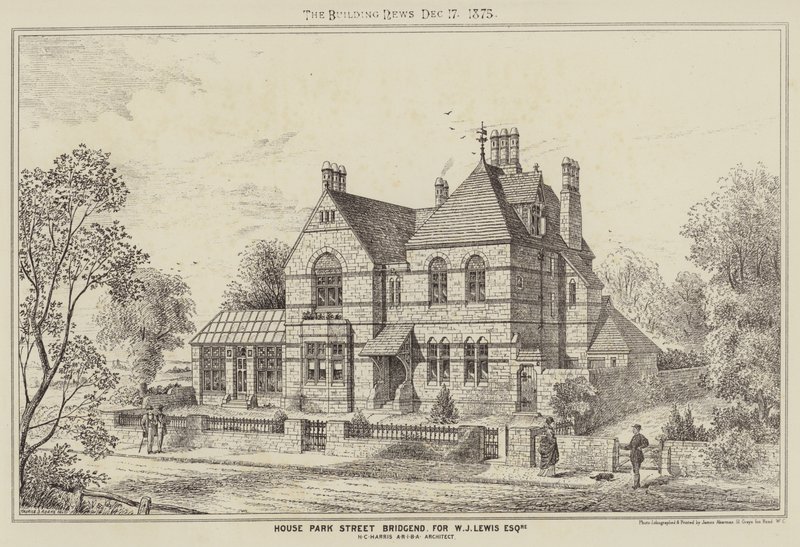 House Park Street Bridgend, for W J Lewis Esquire by English School