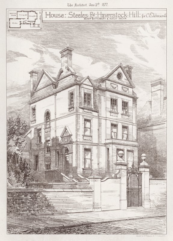 House, Steeles Road, Haverstock Hill, for C E Johnson by English School
