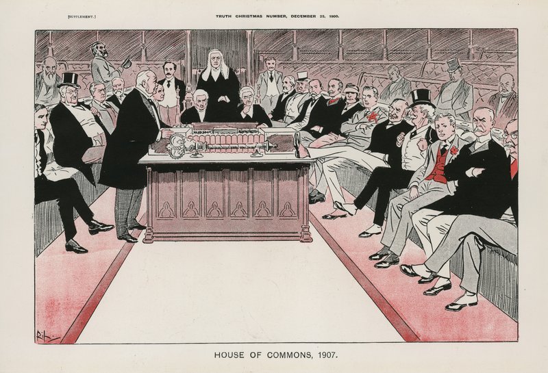 House of Commons, 1907 by English School