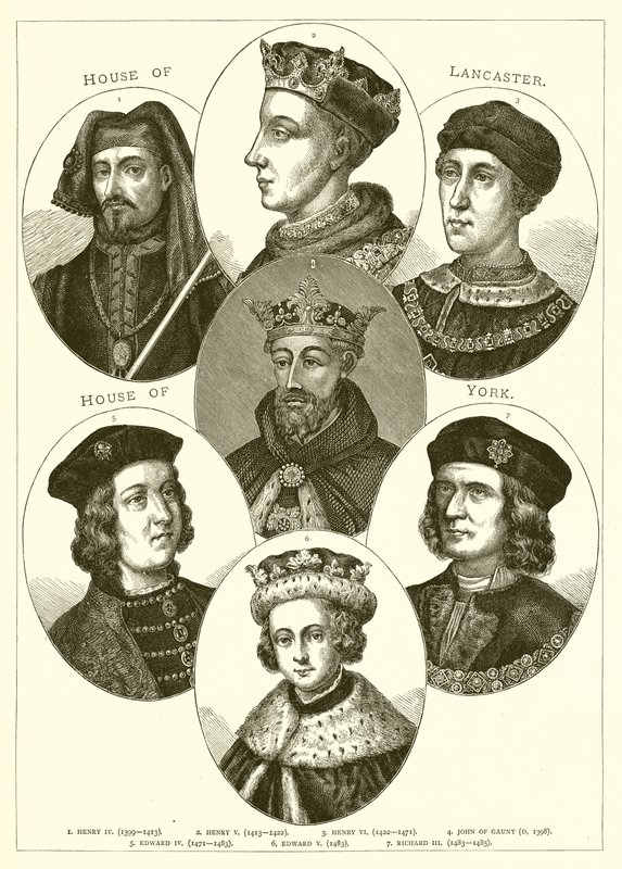 House of Lancaster. House of York by English School