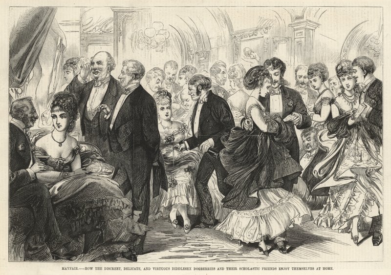 How the Discreet, Delicate, and Virtuous Diddlesex Dogberries Enjoy Themselves at Home by English School