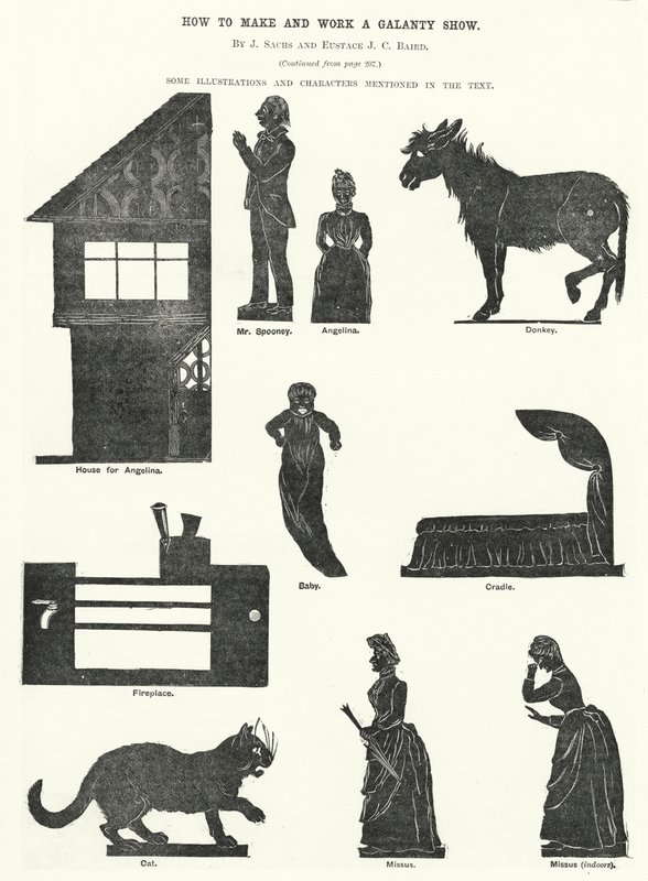 How to Make and Work a Galanty Show, by J Sachs and Eustace J C Baird by English School