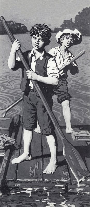 Huckleberry Finn and Tom Sawyer by English School