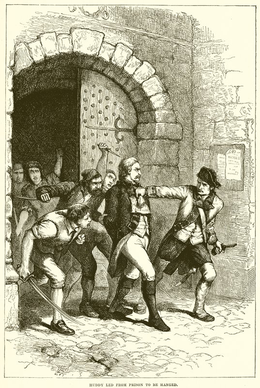Huddy led from prison to be hanged by English School
