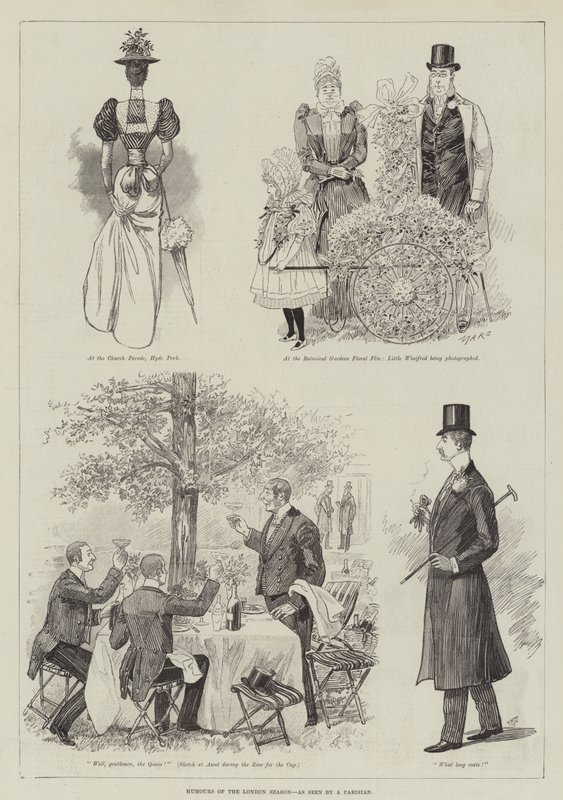 Humours of the London Season, as seen by a Parisian by English School