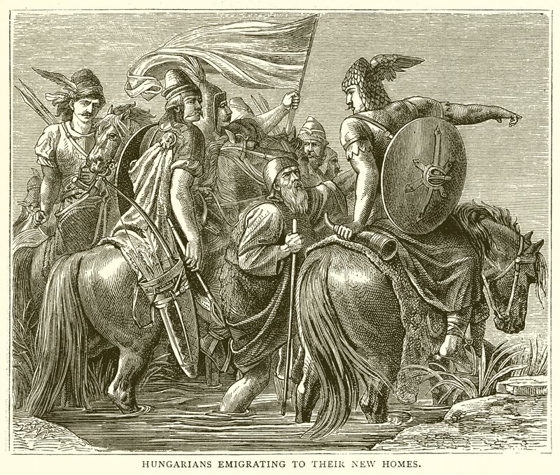 Hungarians Emigrating to their New Homes by English School