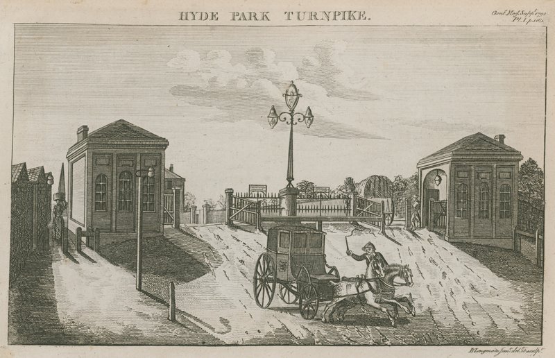 Hyde Park Turnpike, Hyde Park Corner, London by English School