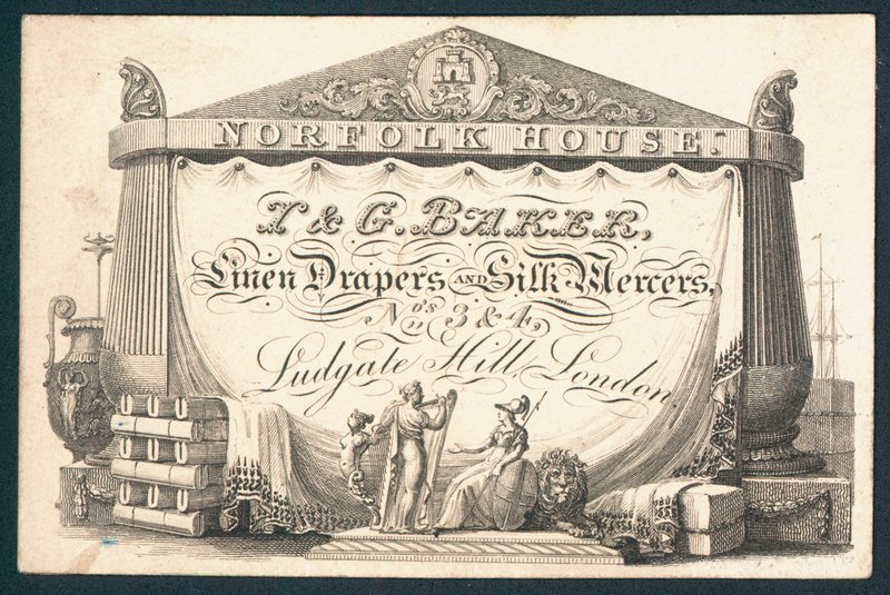 I & G Baker, linen drapers and silk mercers by English School
