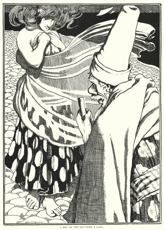 I met on the sea-shore a lady by English School