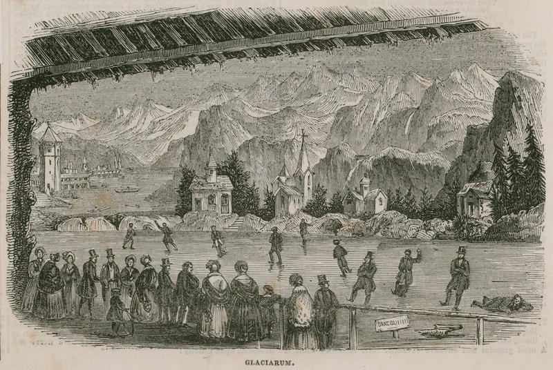 Ice-Rink, Baker Street Bazaar, King Street, Portman Square, London by English School