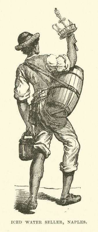 Iced water seller, Naples by English School