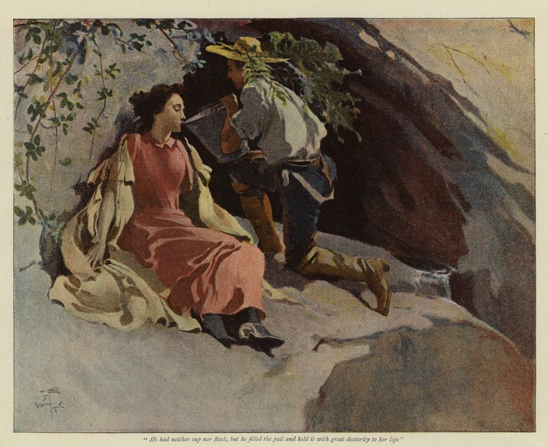 Illustration for Jack and Jill of the Sierras, by Bret Harte by English School