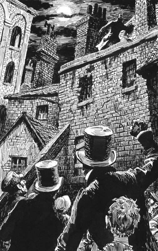 Illustration for Oliver Twist by Charles Dickens by English School
