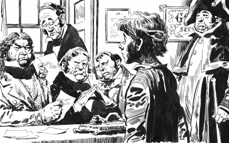 Illustration for Oliver Twist by Charles Dickens by English School
