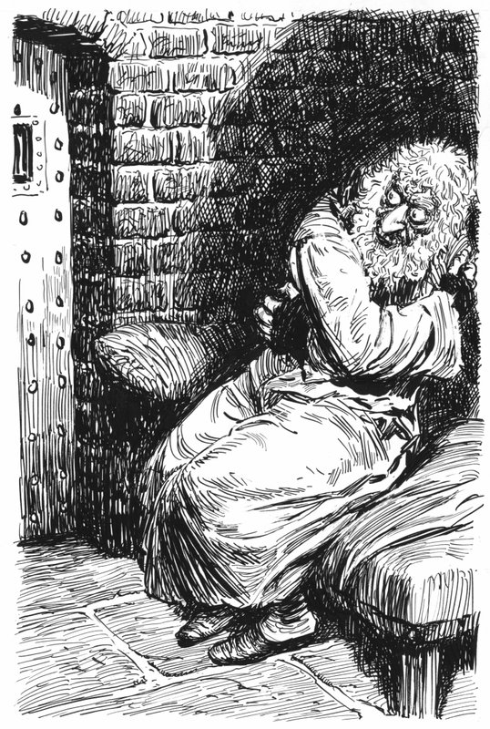 Illustration for Oliver Twist by Charles Dickens by English School