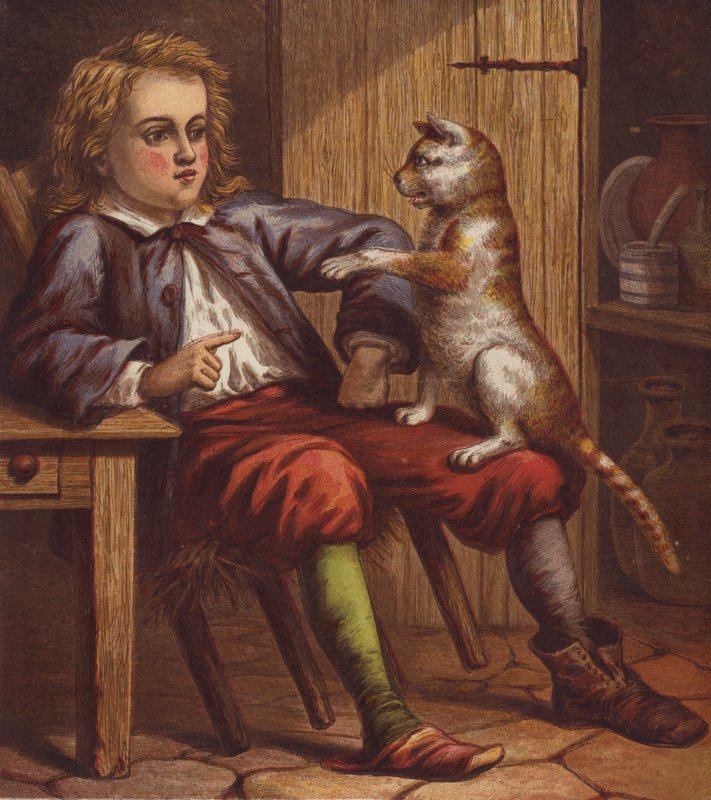 Illustration for Puss in Boots by English School
