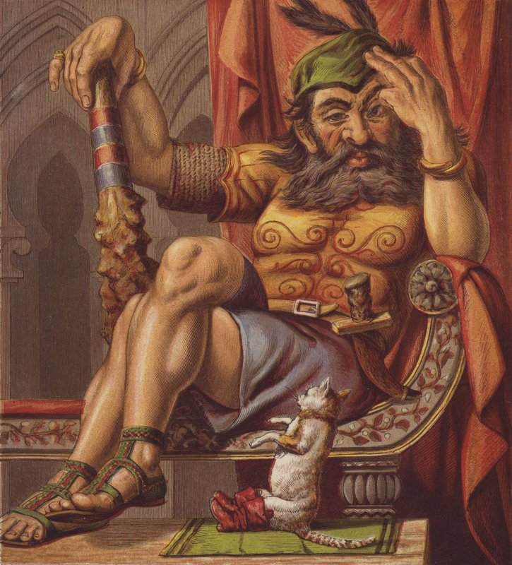 Illustration for Puss in Boots by English School