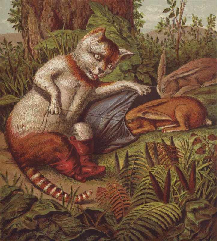 Illustration for Puss in Boots by English School