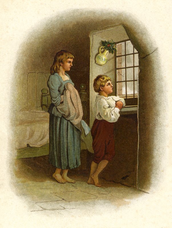 Illustration for The Coming Of Father Christmas by English School