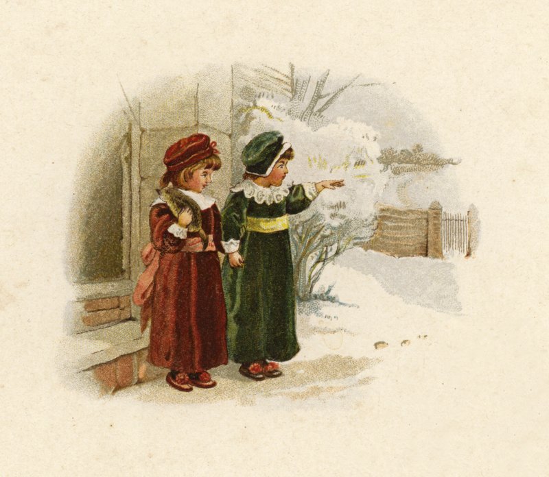 Illustration for The Coming of Father Christmas by English School