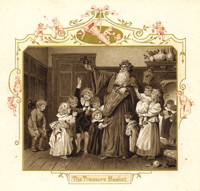 Illustration for The Coming of Father Christmas by English School
